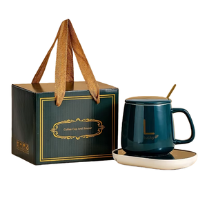 <b>USB</b> Portable Electric Ceramic Constant Temperature Mug Set 55 Degree Thermostat CupWarm Cup with <b>Heating</b> coaster - Product Image 6