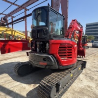 Excavadora de orugas de caucho Yanmar Mini de 5.5 toneladas fabricada en Japón, modelo Vio55-6B con motor EPA 2023, excelente bomba de engranajes y cojinetes para motor.