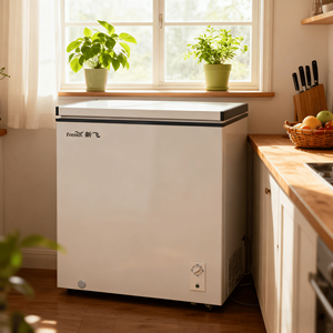 Frestec 200L derin dondurucu, ev kullanımı için enerji verimli dondurucu, dondurulmuş gıda ve bakkaliye saklamak için kompakt ve güvenilir - Product Image 5