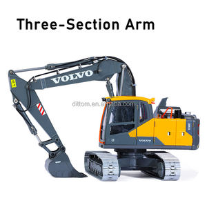 E111-004 1/14th VOLVO Autoriser RC <span class=keywords><strong>Hydraulique</strong></span> Trois-Section <span class=keywords><strong>Bras</strong></span> Pelle Camion 2.4G Full Metal Engineering Digger Modèle - Product Image 5