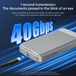 FEIXUAN di alta qualità USB 4.0 portatile Hard disk <span class=keywords><strong>Box</strong></span> M.<span class=keywords><strong>2</strong></span> NVMe 40Gbps custodia per computer portatile - Product Image 4