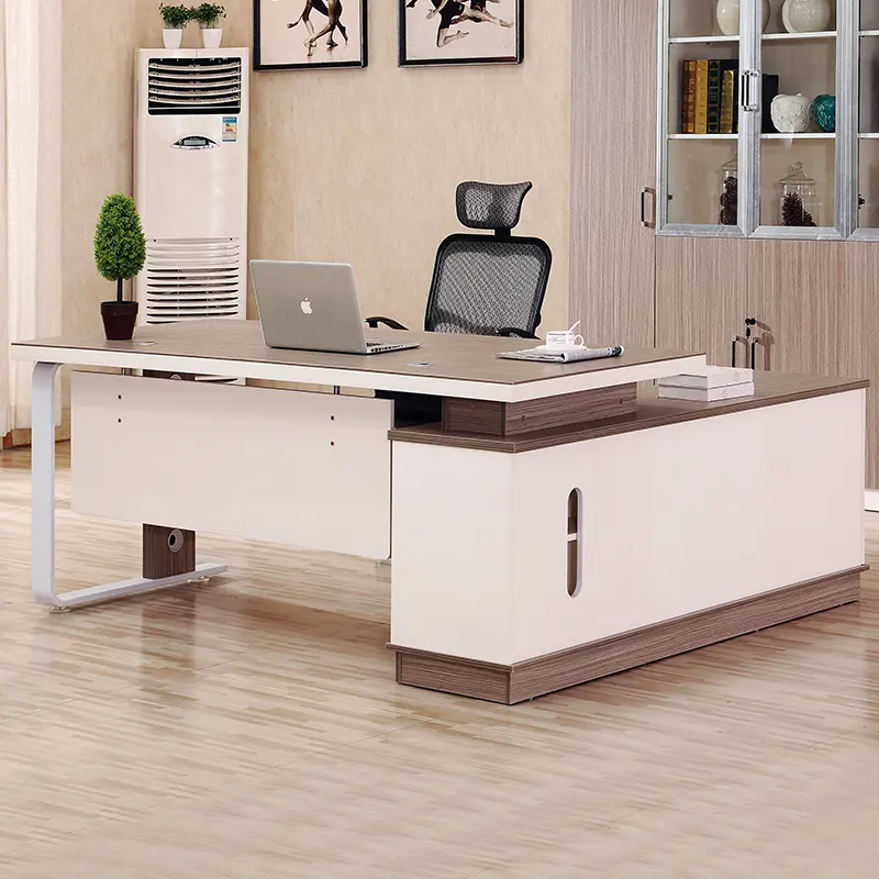 Practical furniture executive modern office table L shaped computer desk