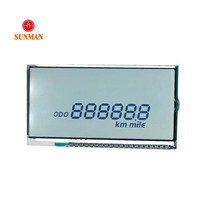 Spidometer Odometer Digital LCD Reflektif 6 Digit untuk Sepeda Motor Listrik Custom Tn Htn E Bike Ebike
