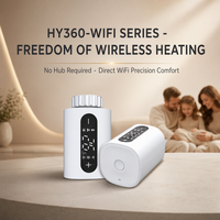 Tuya Wifi inalámbrico inteligente Trv Válvula de radiador programable HYSEN termostato de Calefacción Automática