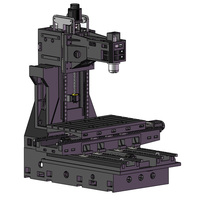 Centre d'usinage vertical robuste SJ CNC VS120, fraiseuse CNC 3 axes pour le traitement des métaux, fabriqué en Chine