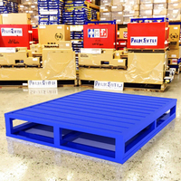 Palette métallique Euro robuste CASE CARTER OEM, conteneur en acier, 4 voies, 1200x1000mm, capacité 1000kg, pour stockage en entrepôt