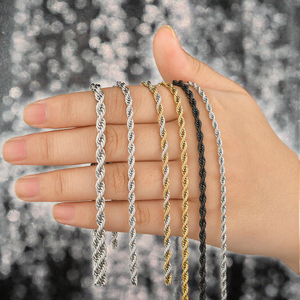 Collar de Cadena con Colgante de Acero Inoxidable Chapado en Oro Negro de 18K, Estilo Vintage, Personalizado al por Mayor, para Aniversario, Unisex - Product Image 3