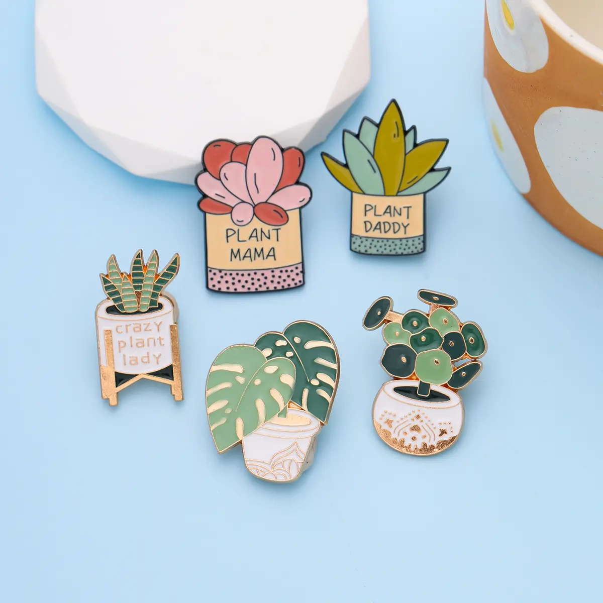 Hot Design Broche Voortreffelijke Cactus Uv Printing Custom Vorm Hard Email Pin