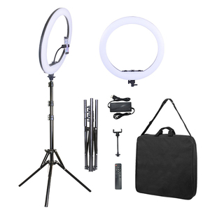 Anneau lumineux LED de 21 pouces <span class=keywords><strong>avec</strong></span> support de téléphone pour le maquillage, la diffusion en direct, éclairage de remplissage, grande taille <span class=keywords><strong>avec</strong></span> trépied pliable de 2 m - Product Image 1