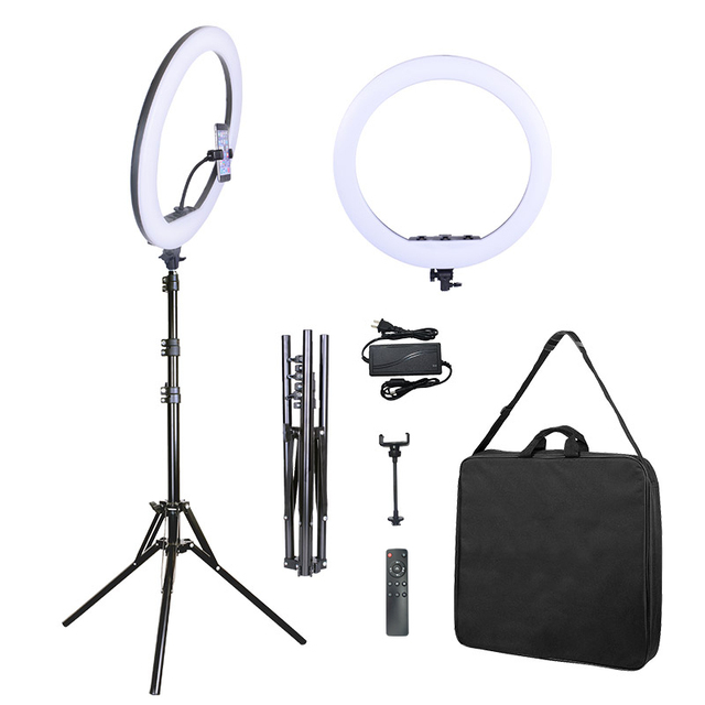 21inch LED Ring Light With Phone Holder for Makeup Live Streaming Fill Light Big Size With 2m Folding Tripod