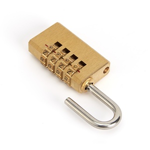 नया डिजाइन <span class=keywords><strong>4</strong></span> अंकों का संयोजन एंटी-चोरी पीतल के सामान लॉक टिकाऊ वाटरप्रूफ पॉलिश फिनिश यात्रा पासवर्ड अनलॉक - Product Image 5