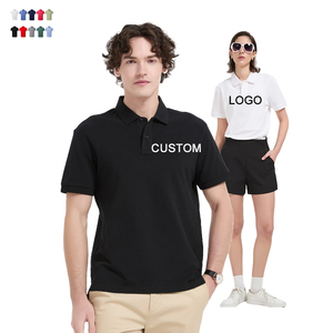 เสื้อโปโลปักโลโก้แบบกำหนดเองคุณภาพพรีเมียม เสื้อยืดกอล์ฟ 100% ผ้าฝ้าย เสื้อโปโลทำงานทรงหลวม เสื้อโปโลผู้ชายแบบเรียบ - Product Image 1
