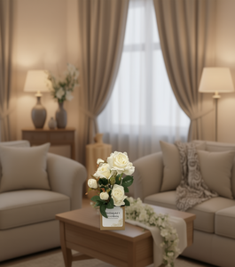 Fandongew11 Bouquet di Rose Artificiali, 12 Pezzi, Fiori Finti Realistici in Seta per Decorazioni Casa e Matrimonio - Product Image 2