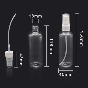 زجاجات رذاذ بلاستيكية فارغة قابلة لإعادة التدوير سعة 100 مل، زجاجة رذاذ شفافة من البولي إيثيلين تيريفثالات مع بخاخ رذاذ دقيق، بيع بالجملة - Product Image 2