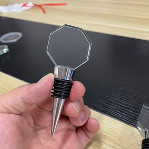 Quảng Châu Bán Buôn Pha Lê Thủy Tinh Rượu Vang Chai Stopper Tùy Chỉnh 3D Biểu Tượng Hình Ảnh Sáng Tạo Rượu Sâm Banh Chai Rượu Vang Nút Chai - Product Image 3