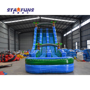 Commercial Waterslide Inflatable Double <strong>Slide</strong> With Pool Large Outdoor Inflatable Water <strong>Slides</strong> For Sale Bounce House Water <strong>Slide</strong> - Product Image 2