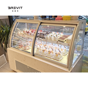 Vitrine réfrigérée BREVIT à 3 portes, vitrine à gâteaux <span class=keywords><strong>Berjaya</strong></span>, vitrine à fleurs, vitrine réfrigérée pour boulangerie - Product Image 4