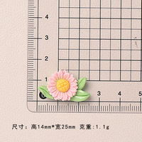 Aksesoris Resin Bunga Kartun Musim Semi Warna Pink untuk Dekorasi DIY Casing Ponsel, Sepatu, Jepit Rambut