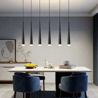 Nouvelle conception nordique créative, lampe suspendue en aluminium LED de forme conique pour la décoration de la maison et du bureau