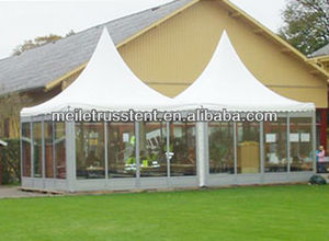 Tenda commerciale in alluminio pagoda tenda esagonale da campeggio trasparente tenda in vetro per eventi piramidali - Product Image 6