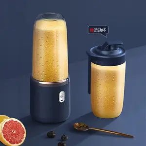 Hot Usb Oplaadbare Home Blender En Fruit Blender 6 Messen Sap Plastic Elektrische Juicer Cup Mini Draagbare Blender