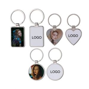 Ww313 Keychain Rectangle Sublimation Transfer Blanks With Metal Round <b>Key</b> <b>Rings</b> for Heat Press - Product Image 2