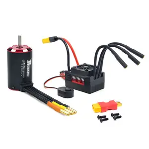 Rocket Supersonic brushless motor 3660 +80A ESC combo rc radio control toys car parts for 1/10 on road/Buggy Monster Cars