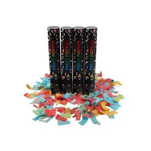 Cannon à confettis portable Confettis multicolores Party Popper pour la remise des diplômes d'anniversaire de mariage - Product Image 3