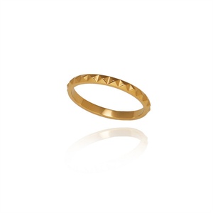 Dainty Wholesale Fashion <b>Fingers</b> <b>Rings</b> Stainless Steel Jewelry Gold Filled Gear Rivet <b>Rings</b> for Women - Product Image 2