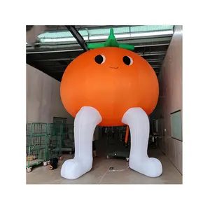 Werbung Niedliche aufblasbare Orangen frucht, aufblasbare Früchte aufblasbares Frucht modell zum Verkauf