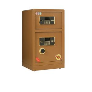 ตู้ล็อกดิจิตอลสองประตูสีทอง, ตู้กันไฟกันขโมยเฟอร์นิเจอร์ตู้เก็บของนิรภัย - Product Image 1