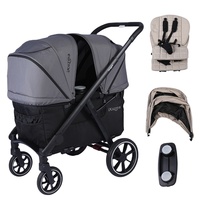 Chariot pliable personnalisé pour 2 enfants Poussette chariot double siège pour enfants