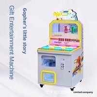 Machine de jeu vidéo à monnayeur Hit the Gopher avec accepteur de billets, équipement de divertissement en métal pour enfants, garantie 1 an