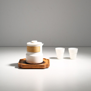 Bamboo Teapot Holder Square Metal Filter Dry <b>Tea</b> Tray For Kung Fu <b>Tea</b> <b>Set</b> Home Use - Product Image 3