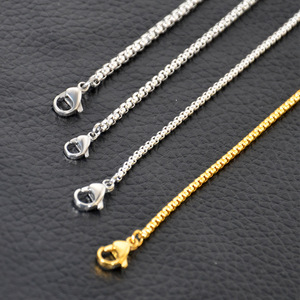 Men's <b>Titanium</b> Steel Necklace Box <b>Chain</b> Clavicle <b>Chain</b> Gift Jewelry CE401 - Product Image 2