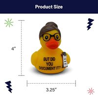 Canard en caoutchouc amusant, cadeau hilarant et décoratif pour salle de bain/bureau, objet de collection original avec citation sarcastique, excellent cadeau pour