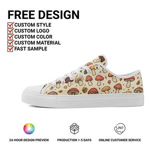 Custom Logo Print Vulcanized Walking <strong>Shoes</strong> OEM/ODM Low Top Classic Canvas Sneakers For Men Women All Seasons Comfort - Product Image 2