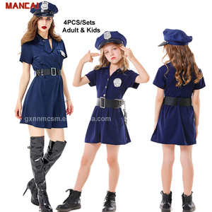 2024 Halloween mujeres policía vestido fiesta <span class=keywords><strong>soldado</strong></span> bombero uniforme carnaval carrera día actuación niños policía disfraces - Product Image 1
