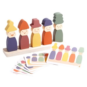 Nuovo Arrivo All'Ingrosso: Gioco Puzzle Colorato Montessori, Set di Blocchi Impilabili per lo Sviluppo Cognitivo - Product Image 1