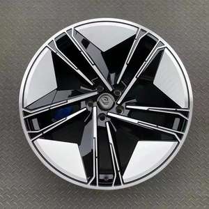 Cerchi in lega di alluminio forgiato su misura per <span class=keywords><strong>Audi</strong></span> <span class=keywords><strong>E</strong></span>-<span class=keywords><strong>Tron</strong></span> GT PCD5x130 2021-2024 18-23 pollici lavorati viso nero 40mm ET 100mm - Product Image 5