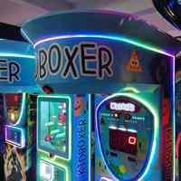 Machine de jeu de boxe électronique d'intérieur personnalisée pour enfants, à monnayeur, en métal durable, pour arcade