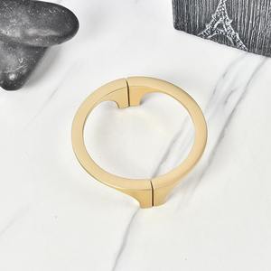 Poignée de porte de placard semi-circulaire, poignée de tiroir solide pour armoire à chaussures, poignée annulaire pour porte intérieure de chambre, luxe léger - Product Image 2