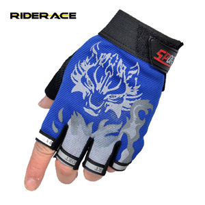 Guanti da Ciclismo RIDERACE Mezze Dita per <span class=keywords><strong>Uomo</strong></span>, Guanti Estivi per Sport, Moto e Bicicletta, Guantes Ciclismo per Mountain Bike e Bici da Strada - Product Image 1