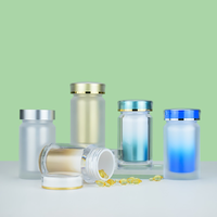 Bouteilles pour compléments alimentaires en capsules et comprimés - 100 ml - Bouteilles d'emballage en plastique acrylique de qualité alimentaire