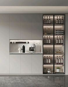 Custom Size <b>Display</b> <b>Cabinet</b> <b>Wooden</b> Wine <b>Cabinet</b> Restaurant Furniture Modern Luxury <b>Display</b> <b>Cabinet</b> - Product Image 1