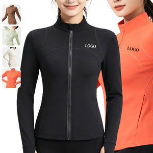 UV Protection Stand Collar Zipper Long Sleeve Active Tops Loose Casual Breathable <b>Lightweight</b> Sports <b>Jacket</b> for <b>Women</b> - Product Image 1