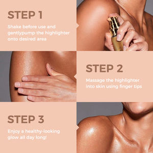 Масло-шиммер для тела под собственной торговой маркой: стойкий сияющий жидкий хайлайтер, низкий MOQ, индивидуальный логотип, легкое, гладкое, сияющее, оптом - Product Image 5