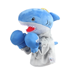 Boxer requin, gant <span class=keywords><strong>de</strong></span> poupée extensible, gants <span class=keywords><strong>de</strong></span> boxe animaux, jouet en peluche <span class=keywords><strong>de</strong></span> dessin animé interactif créatif pour enfants - Product Image 1
