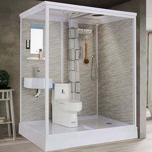 Lüks Modern Çelik Portatif Prefabrik Tuvalet Ünitesi Modüler Mobil Tuvaletler Duş Kabini Dış Mekan Kullanımı İçin - Product Image 1