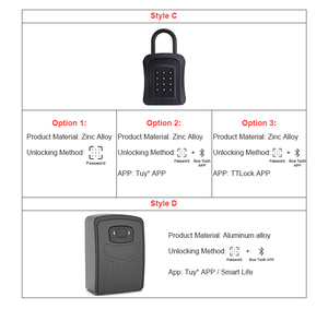 Boîte à clés numérique murale sécurisée <span class=keywords><strong>pour</strong></span> hôtel, maison, portail, immobilier, voiture – Rangement sans clé - Product Image 5